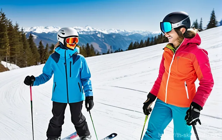 스키 강사의 프리랜서로의 성공 - **Prompt: The Joy of Freelance Ski Instruction**
    "A vibrant, wide-angle outdoor shot of a profes...