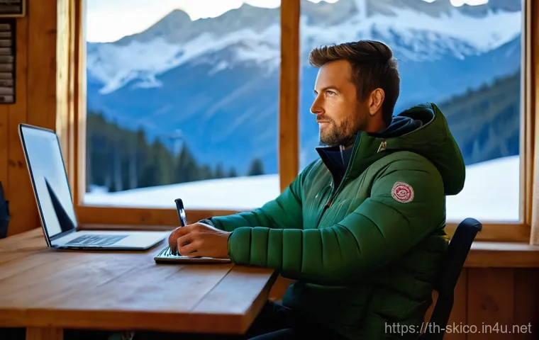 스키 강사의 프리랜서로의 성공 - **Prompt: The Joy of Freelance Ski Instruction**
    "A vibrant, wide-angle outdoor shot of a profes...