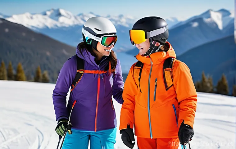 스키 강사의 고객 맞춤 레슨 설계 - Image Prompt 1: The Patient Private Lesson**