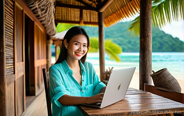 스키 강사의 비시즌 활동 아이디어 - **Prompt:** A fit, cheerful Thai woman in her late 20s, with sun-kissed skin and a casual yet stylis...