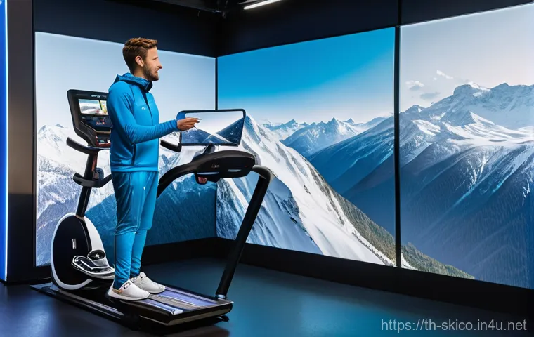 스키 강사의 기술 업데이트 사례 - **Prompt 2: High-Performance Skiing with Advanced Equipment**
    "A skilled female skier, mid-actio...